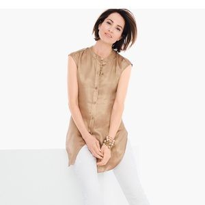 Black label Twist back tunic Gold size 0